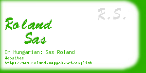 roland sas business card